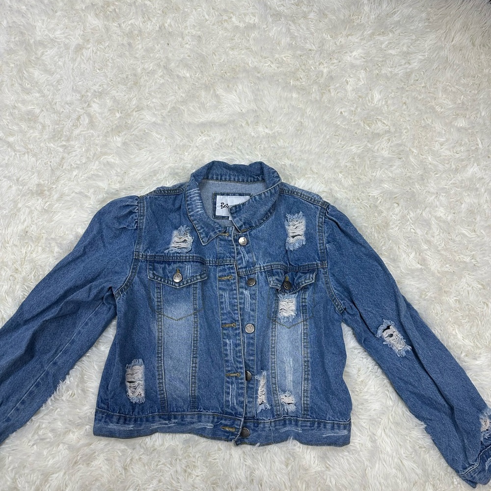 Distressed Blue Denim Jacket